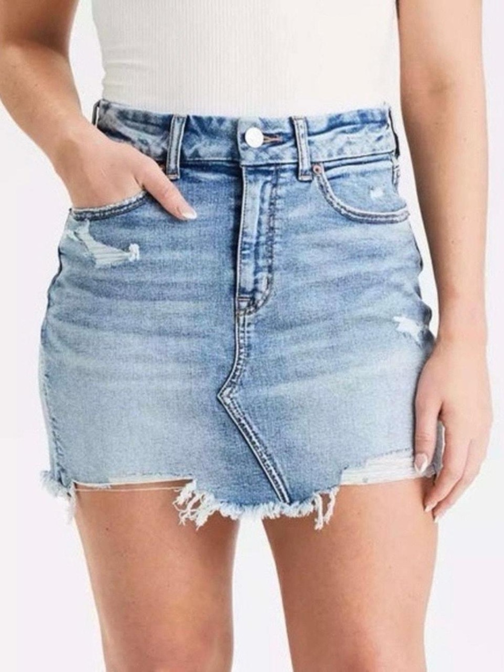 AEO Curvy Hi Rise Mini Skirt